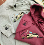 Load image into Gallery viewer, laboratory AutoCaravan Inspired Embroidered Unisex Hoodie, Embroidered Designs, Embroidered Sweatshirt, Embroidered TV serie, Drama
