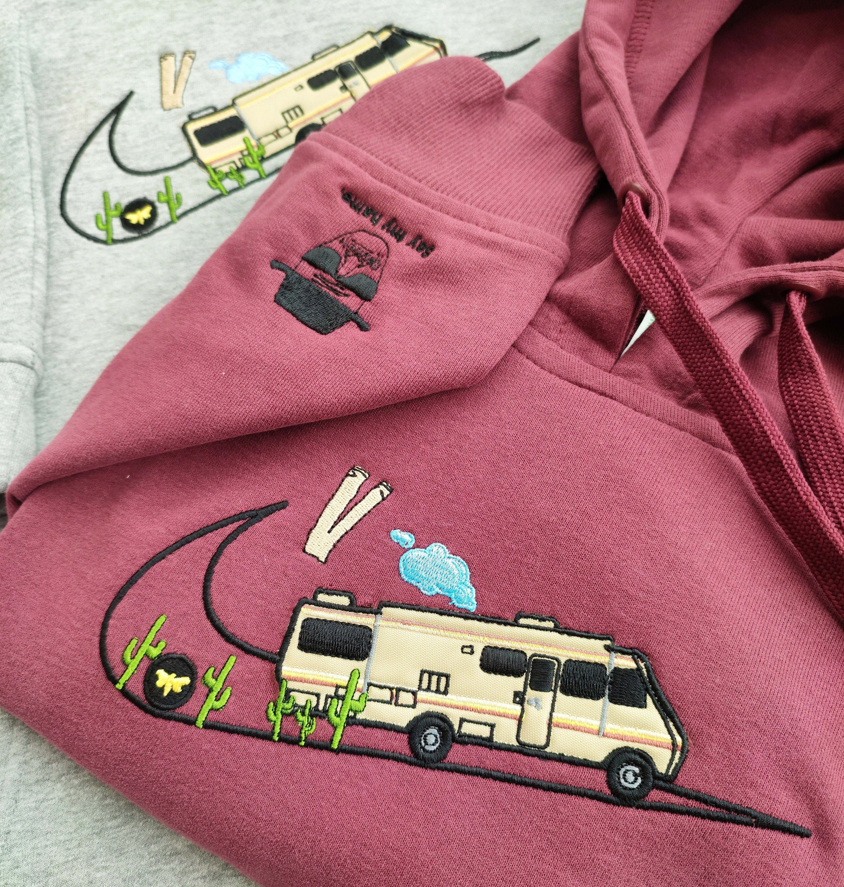 laboratory AutoCaravan Inspired Embroidered Unisex Hoodie, Embroidered Designs, Embroidered Sweatshirt, Embroidered TV serie, Drama