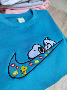 Cartoon Inspired Embroidered Unisex Sweatshirt, Hoodie T-shirt, vintage Embroidered Clothe, Cartoons fashion